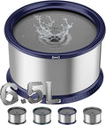 6.5L Stainless Steel Dog Water Bowl, No Spill Water Bowl for Dogs | Large Capacity, Slow Drinking Feeder, Splash Proof, With Anti-Slip Mat, Dishwasher Safe, Sturdy, Suitable for Mess Drinkers