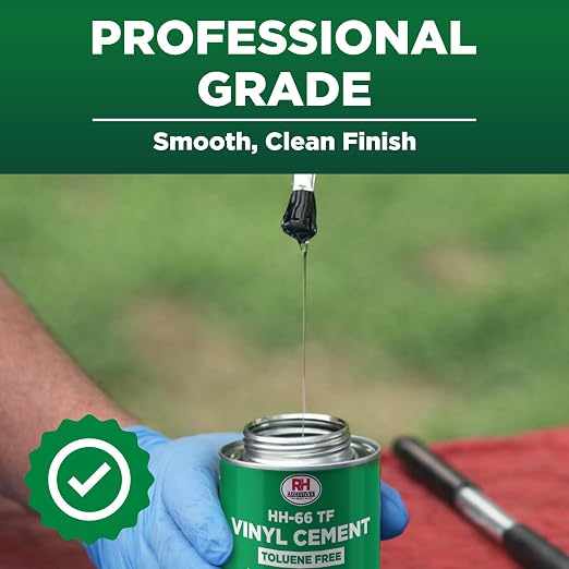 HH-66 Toluene Free Vinyl Cement 8 oz - Vinyl Adhesive, Cement Glue, Industrial Contact Cement for PVC & Vinyl Repair - Waterproof Flexible Vinyl Glue for Tarps, Pools, Inflatables – RH Adhesives