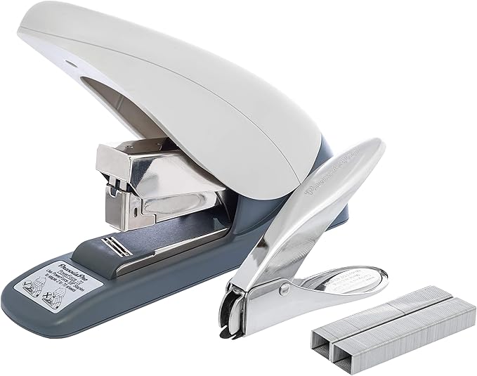 PowerForce 70 Heavy Duty Flat Clinch Office Stapler, 2 to 70 Sheets Using one Size 3/8" Leg-Length Staple, Includes 400 Staples and a Staple Remover