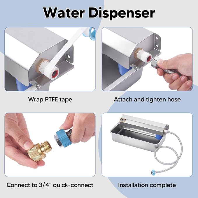 Automatic Water Dispenser for Dog, 6L Dog Water Bowl Dispenser, Large Water Feeder