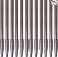 SPARTA Fiberglass Broomstick Replacement Broom Handle with Acme Threaded Tip for Industrial Cleaning Tools, Fiberglass, 60 Inches, Brown, (Pack of 12)