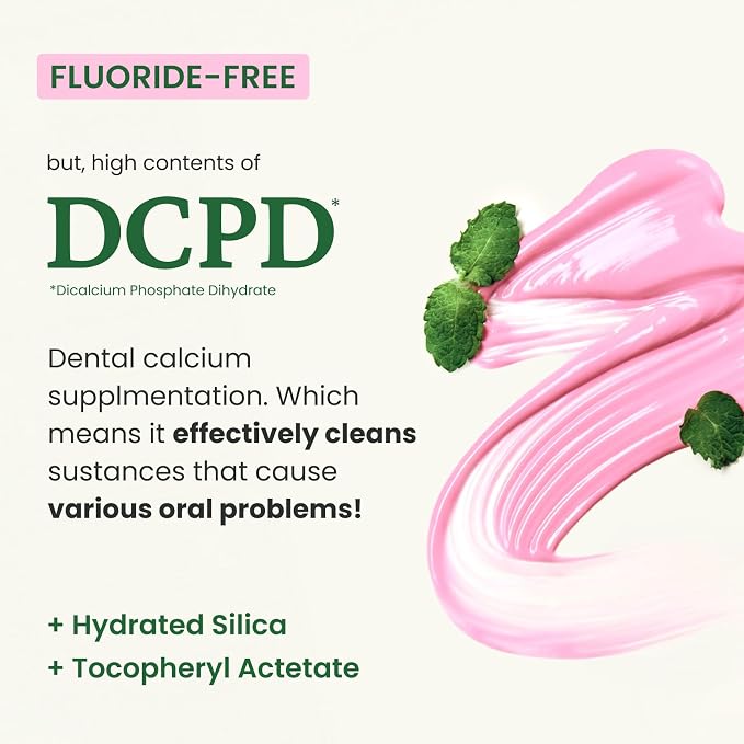 EUTHYMOL Original Pink Toothpaste, Fluoride-Free | 3.7 fl oz*5 (5 Pack) | Fluoride-Free Toothpaste for Sensitive Teeth & Gum. Bad Breath, Cavity Prevention, 12-Hour Long Lasting Freshness