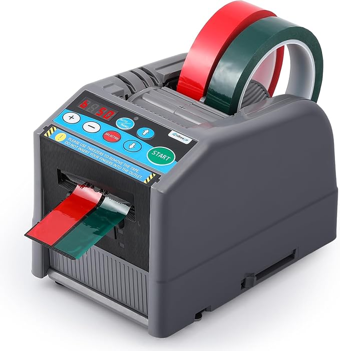 Automatic Tape Dispenser Electric Tape Cutter, 39" MAX Cutting Length, with Manual & Auto Modes, Cutting Various Tapes with 0.24-2.36" Width, for Office Warehouse Use, Package Packing