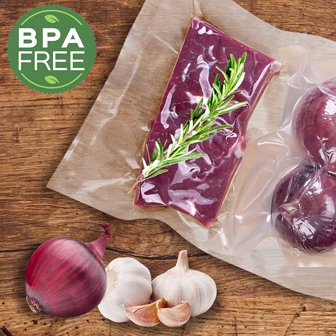 MakMeFre 100 Gallon Size 11x16Inch Vacuum Freezer Sealer Bags for Food, BPA Free, Heavy Duty Commercial Grade, Sous Vide Vaccume Safe,Vaccume Seal Pre-Cut Bag