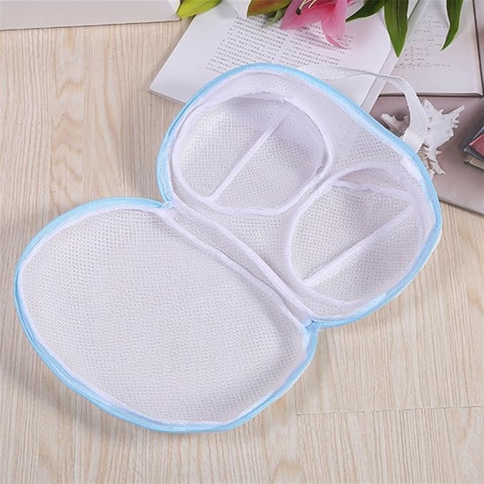 Mesh Laundry Bags，Washing Machine Wash Bags， 2pcs Brassiere Use Travel Protection Mesh Machine Wash Cleaning Bra Pouch Washing Bags Net Underwear Anti Deformation(Gris)
