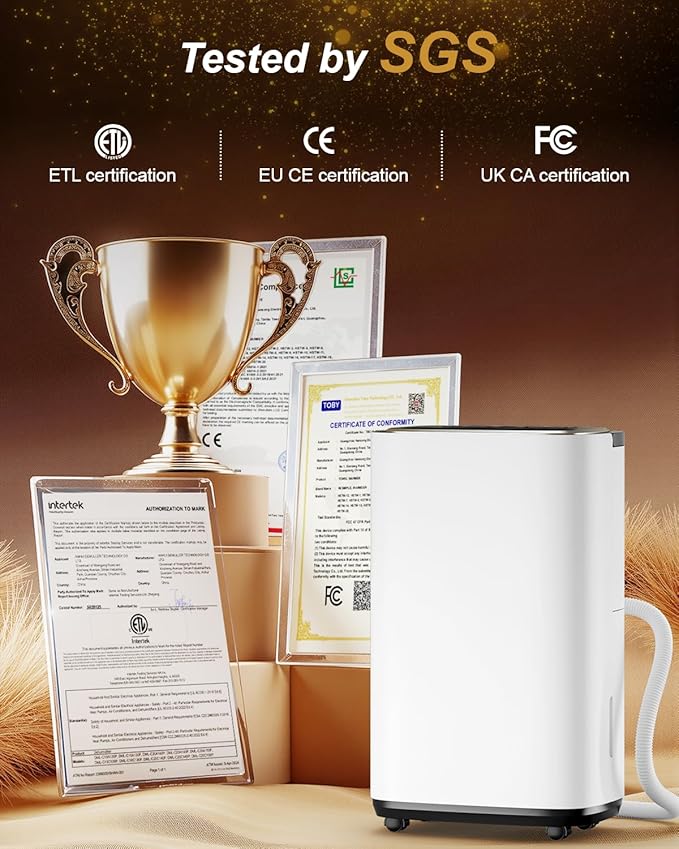 3000 Sq. Ft. Dehumidifier for Basement, Update 30 Pint Quiet Dehumidifiers for Home with Drain Hose, Smart Humidity Control, 24H Timer & Child Lock, Ideal for Large Rooms, Bedroom, Garage