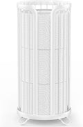 Toilet Paper Holder Stand, Freestanding Toilet Paper Storage,White | Waterproof Raised Feet,Rustproof,Fit 3 Mega Rolls,No Drilling No Assemble,Minimalistic Storage,Space-saving Renter Friendly