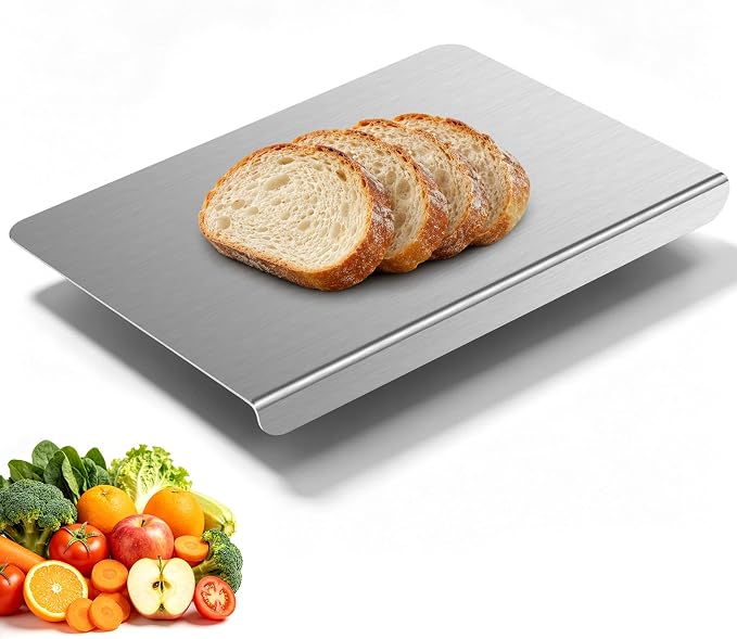Titanium Cutting Boards for Kitchen, Pure Titanium Cutting Board, Non-Slip Chopping & Kneading Board, Dishwasher Safe Cutting Board for Meat, Fruits, Vegetables & Baking, With cutting Mat,"24 x 16"
