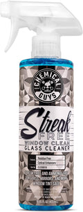 Chemical Guys Streak Free Glass and Window Cleaner - Works on Glass, Windows, Mirrors, and Screens, Ammonia-Free and Safe on Tinted Windows, for Cars, Trucks, SUVs, and Home Use - 16 oz