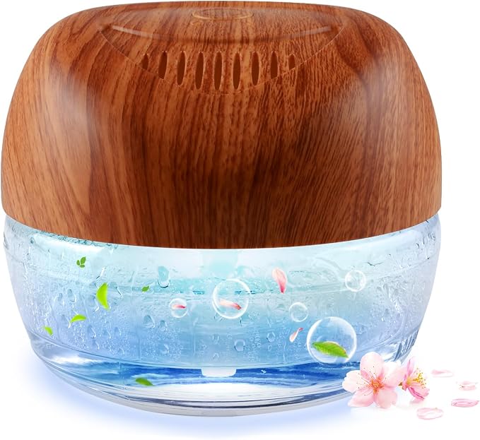 Water-Based Purifier Air Washer, Air Revitalizer & Freshener, Air Fresher with 7 LED Color Changing Light for Rooms (DarkYellow)