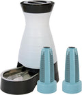 PetSafe Healthy Pet Food & Water Station, Medium, 2-Pack Filters | Gravity Food & Water Station, 4 lb food, 128 oz Water, Dishwasher-Safe Stainless Bowl, Extra Filters