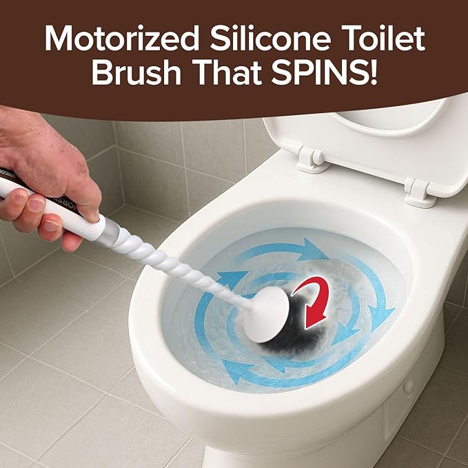 Horsepower Unicorn Electric Toilet Brush – Motorized 360° Silicone Bristles, Rechargeable Cordless Power for Effortless Deep Cleaning – AS-SEEN-ON-TV