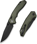 CIVIVI Elite Brova Folding Pocket Knife, 3.41" S35VN Blade, Top Liner Lock | Ergonomic Stylish Aluminum Handle, Reversible Clip, EDC Knife CE25093-3