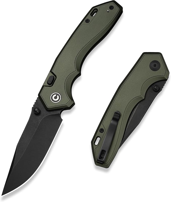 CIVIVI Elite Brova Folding Pocket Knife, 3.41" S35VN Blade, Top Liner Lock | Ergonomic Stylish Aluminum Handle, Reversible Clip, EDC Knife CE25093-3