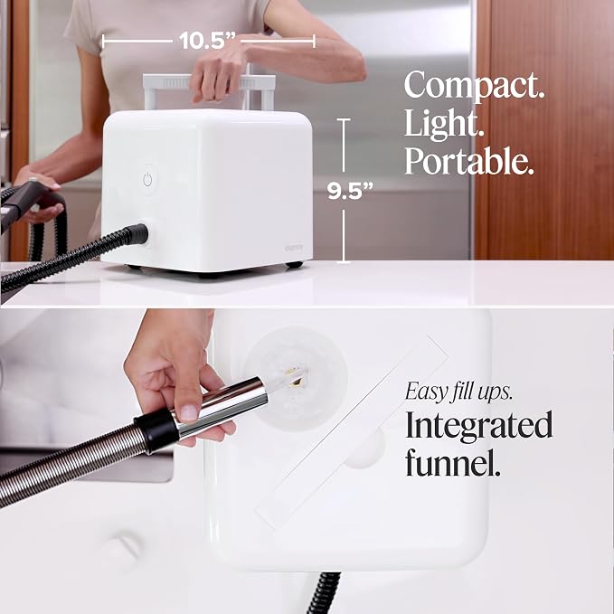 Dupray Neat Steam Cleaner, Multipurpose Steamer for Floors, Grout & Upholstery, Chemical-Free Cleaning, Long Run Time, 40-Piece Accessory Kit *Kills 99.9% of Bacteria & Viruses