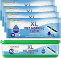 40 Count XL Heavy Duty Wet Mopping Cloths Refill Compatible with Swiffer Sweeper XL Mop, Disposable Wet Pads Refill X-Large Size for Multi-Surface Floor Cleaning, Unscented