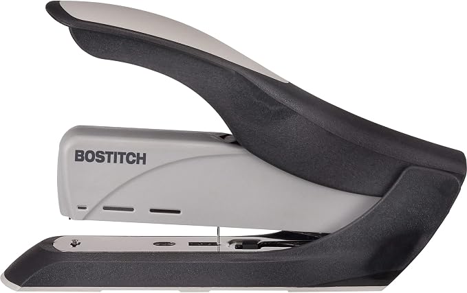 Bostitch Office 60 Sheet Heavy Duty Stapler - Two Fingers, No Effort, Spring Powered Stapler - Gray (1200)