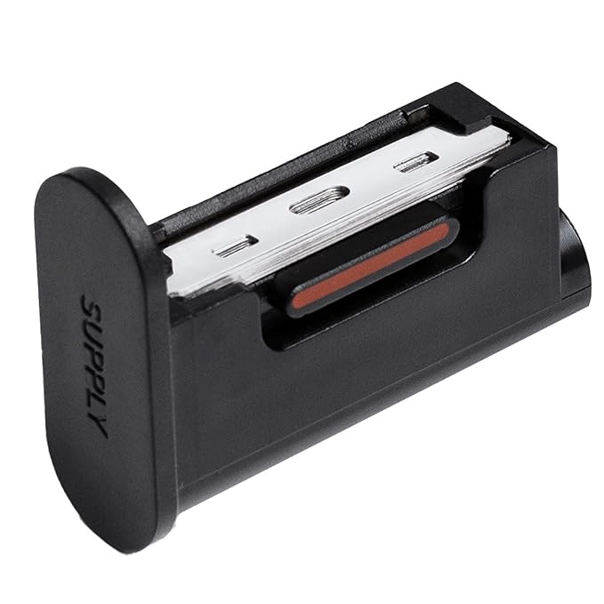 SUPPLY Single Edge Max Blade Refills for Men – Includes 8 Platinum Label Steel Replacement Blades – Crafted in Japan