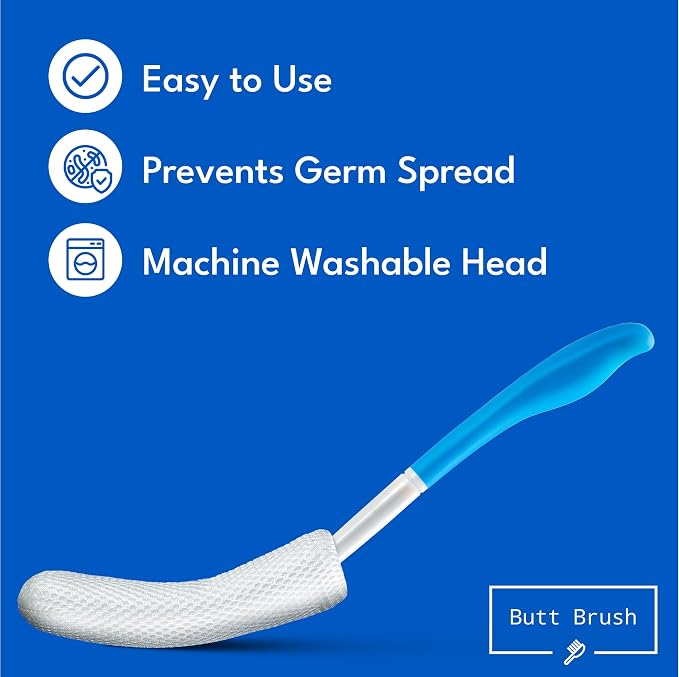 The Butt Brush - Dedicated Shower Brush - Easy Reach for All Body Types
