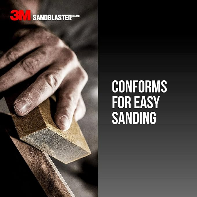 3M 20907-320 320 Grit Sandblaster™ Between Coats Sanding Sponge Block