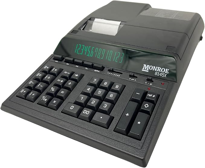 Monroe 8145X 14-Digit Printing Calculator with Large Display