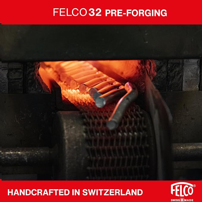 Felco F32 Pruning Shears – 8.3" Garden Clippers with Anvil Blade for Woody Stems | Hand Pruners for Gardening | Garden Tool Cutter with Forged Aluminum Handle, Rubber Grip, Precision Swiss Performance