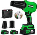 Leaf Blower Cordless with Two 4.0Ah Battery and Charger 800,000 RPM Lightweight Battery Powered Electric Leaf Blower Handheld Blowers for Lawn Care,Dust,Snow,Car Blowing Water (Dark Green)