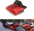 Advanblack Road Glide Tour Trunk Pack Whiskey Fire King Tour Trunk Pack Luggage +Wrap-Around Backrest Pad for '97-'25 Harley Touring Road King Street Glide Electra Glide CVO models