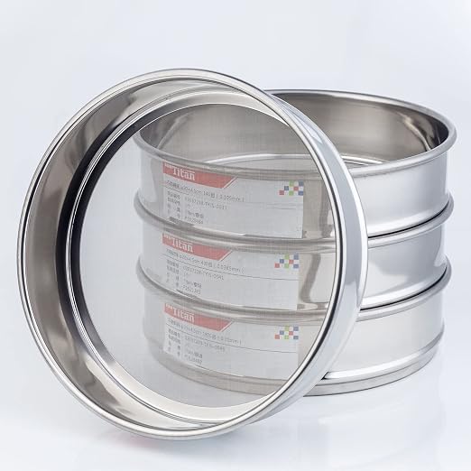 φ20×4.5cm 304 Stainless Lab Sieves Economy Test Sieve 304 Stainless Steel Wire Cloth (24 Mesh(0.8mm))