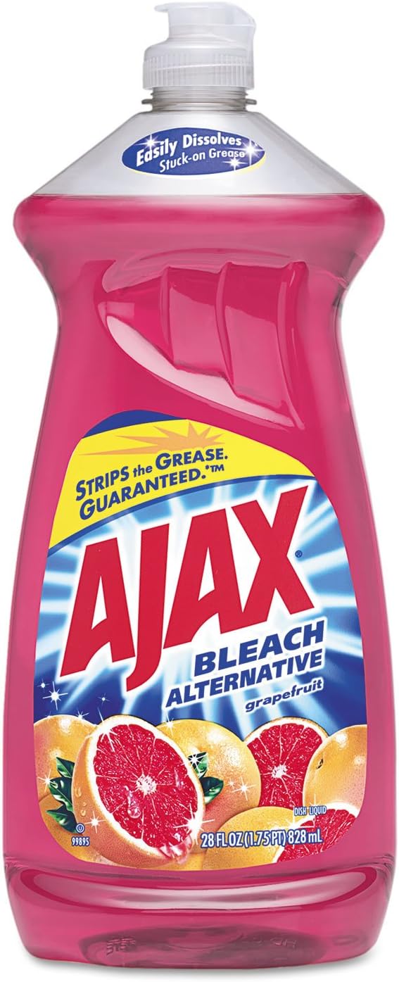 Ajax Dish Detergent, Grapefruit Scent, 28 oz Bottle 9/Carton