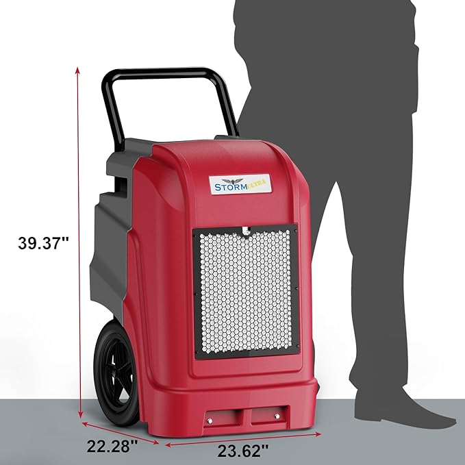 ALORAIR 190 Pints LGR Commercial Dehumidifier with Pump & Drain Hose, up to 2,600 Sq.Ft Industrial Dehumidifiers for Home, Water Damage Restore, Basements, Job Sites, 6 Years Limited Warranty