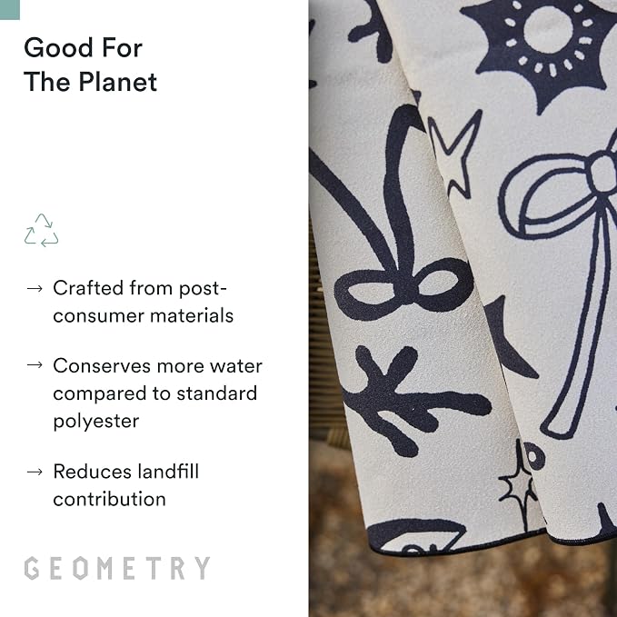 GEOMETRY Micro-Loop Beach Towel – Spring & Summer Collection – Quick-Dry, Sand-Resistant, Ultra-Absorbent Compact Towel for Beach & Travel (Earth and Sea)