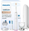 Philips Sonicare DiamondClean Smart 9500 Electric Toothbrush - Sonic Toothbrush with App, Pressure Sensor, 15 Brushing Settings, Replacement Reminder, USB Charging Travel Case, White, Model HX9923/01