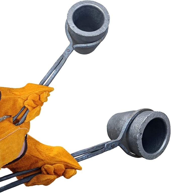 Large Crucible Tongs Set for Lifting and Pouring, Metal Casting Tool Foundry Tongs for 12KG/15KG/16KG Crucibles - 24 Inches