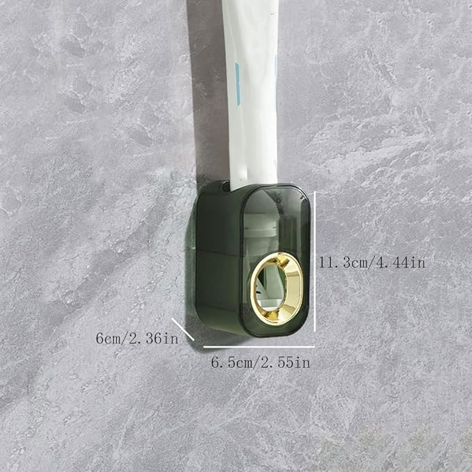 Toothbrush Rack Wall Mounted Toothbrush Holder Multifunctional Mouthwash Cup Brushing Cup Automatic Toothpaste Dispenser Squeeze Kit Bathroom Toothbrush Holder(B,Small)