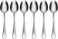Oneida Silverware Set, Flight Everyday Flatware 6-Piece Teaspoons Set, Service For 6, Mirror Finish 18/0 Stainless Steel, Rust Resistant Dishwasher Safe, Home & Kitchen Utensils (Silver 6 Pieces)