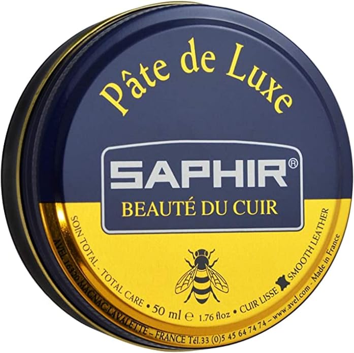 3 Pack Saphir Pate De Luxe Shoe Polish 50ml - Black, Neutral and Dark Brown