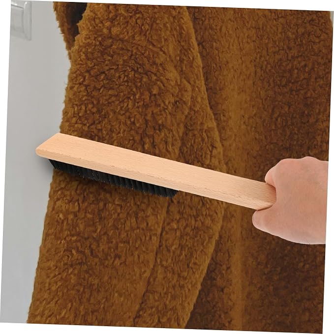 BESTYASH Bristle Cleaning Brush Wood Handle Versatile Garment and Shoe Scrubber for Clothes Bathroom Kitchen Tiles Hard Reach Corners Lightweight Design