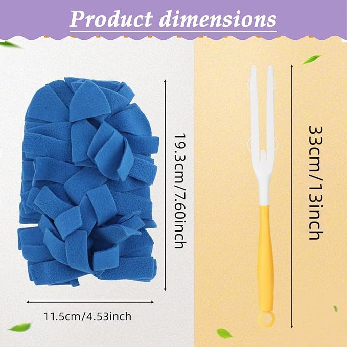 Reusable Chenille Microfiber Dust Duster, 2026 New Electrostatic Fleece Refills with Extendable Handle for Furniture, Electronics, Blinds, Car Interior – Lightweight, Washable (1handles+5refills)
