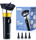 KAUGIC Manual Ear Wax Cleaner – Safe, Comfortable & Easy to Use Seamless One-Hand Operation, Dark Blue | Gentle Ear Irrigation Tool, Effortless Hand-Controlled Flow, Soft Silicone Tips, Comfortable Ergonomic Grip, FSA/HSA Eligible