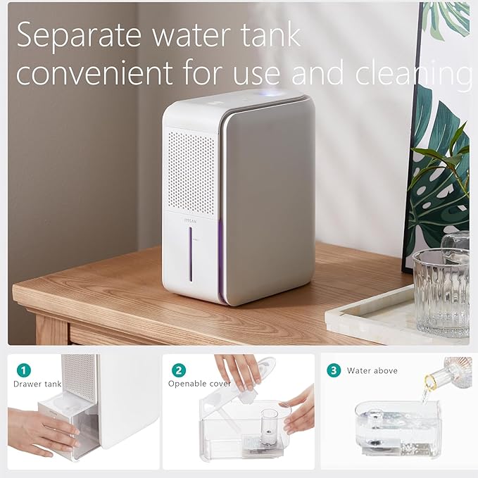 4 in1 Dehumidifier Humidifier Air Purifier with Aroma Diffuser Combo | Quiet Operation≤25db Automatic Humidity Control Replaceable Filter Combined Humidifying and Dehumidifying For Home Bedroom
