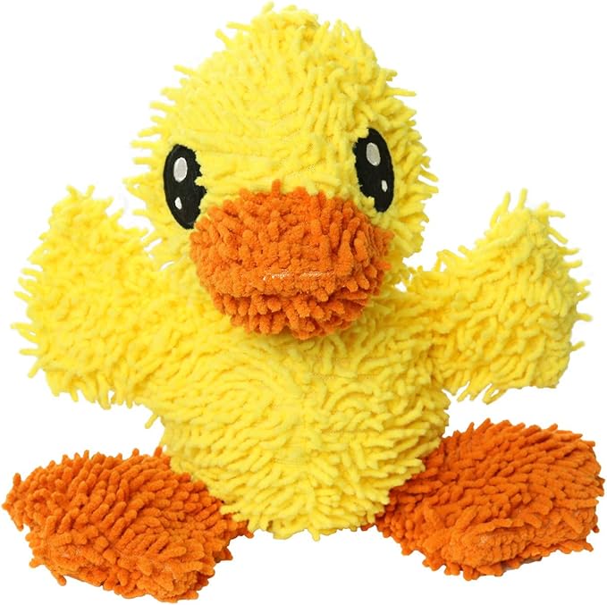 MIGHTY® 2 Pack Microfiber Medium Duck Dog Toys | Ultra Durable Plush Toy with Multiple Layers & Reinforced Seams , Washable and Floats , Mighty® Construction