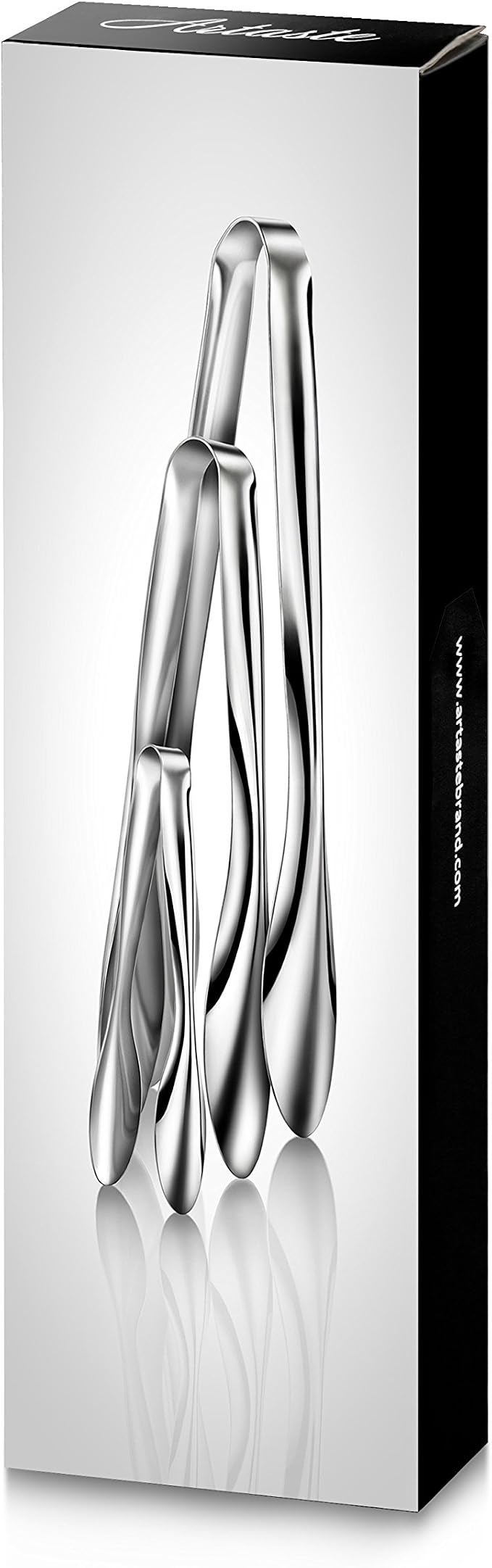 Artaste 43167 Rain 18/10 Stainless Steel Utility Tongs, Set of 3