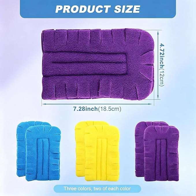 Reusable Chenille Microfiber Dust Duster, 2026 Upgrade Removable Washable Cloth Covers, 360° Electrostatic Duster Refills with Handle, Multi-Surface Dusting Mop for Efficient Home Cleaning (Set C)