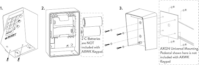 Ghost Controls Premium Wireless Keypad for Automatic Gate Openers - Model AXWK