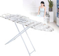 Ironing Board, Height Adjustable Smooth Edge Good Load-Bearing Non-Slip Clothes Ironing Board with Folding Legs (White)