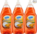 Valor Dishwashing Liquid, 25 fl oz – Dish Soap for Kitchen & Bathroom, Grease-Fighting, Gentle on Hands, Fast Rinse, Eco-Friendly Biodegradable Formula (25 oz (Pack of 3), Orange)