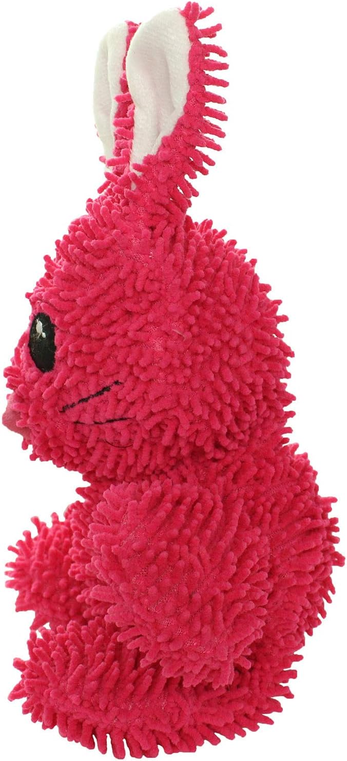 MIGHTY Tuffy Microfiber Medium Ball Rabbit Dog Toy | Ultra Durable Plush Toy with Multiple Layers & Reinforced Seams , Washable and Floats , Mighty® Construction