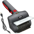 DNA Motoring Cordless Electric Grill Cleaning Scrub Brush Rechargeable with Type-C Charge Cord,Red/Black, TOOLS-00219-RD
