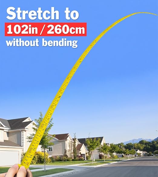 Tape Measure 25 ft, 10 Pack Bulk Easy Read Measuring Tape Retractable, Measurement Tape 25 FT by 1 in